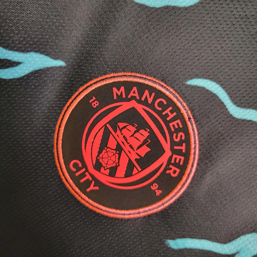 2023/2024 Manchester City Alternativa Visitante Manga Larga