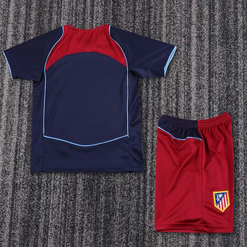 2004/2005 Retro Atletico Madrid Visitante Kit Talla Niño