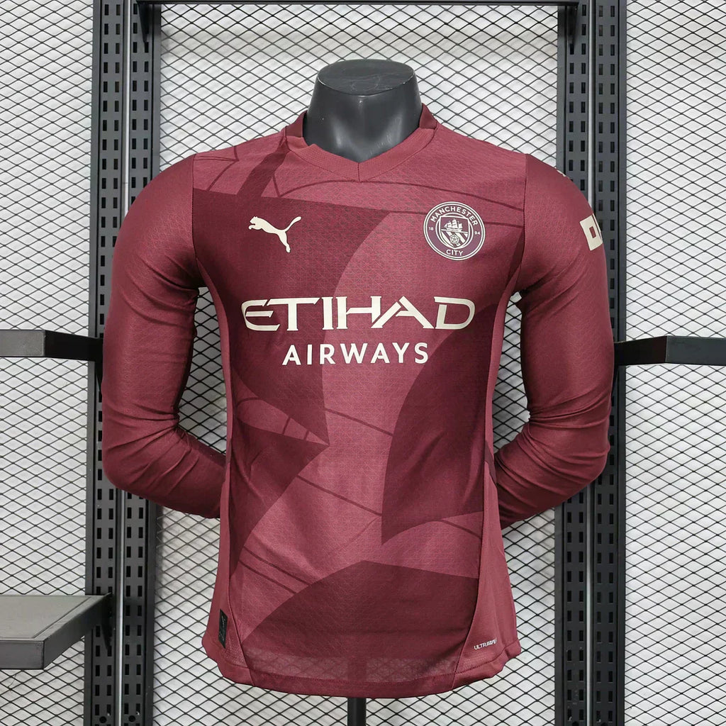 2024/2025 Manchester City Alternativa Visitante Manga Larga