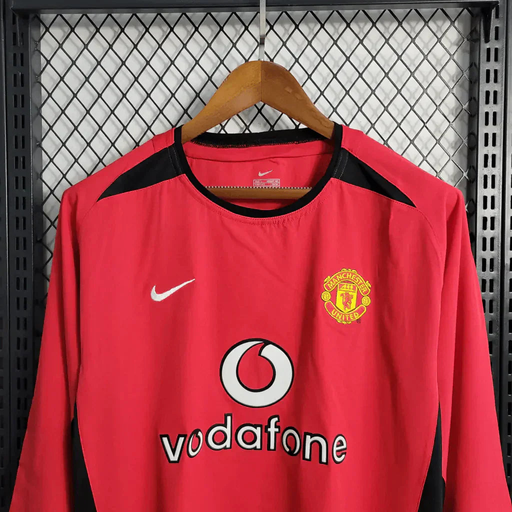 2002/2004 Retro Manchester United Local Manga Larga