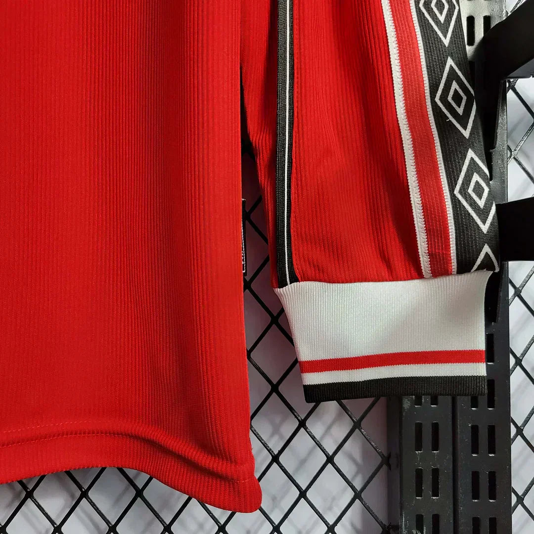 1998/1999 Retro Manchester United Local Manga Larga