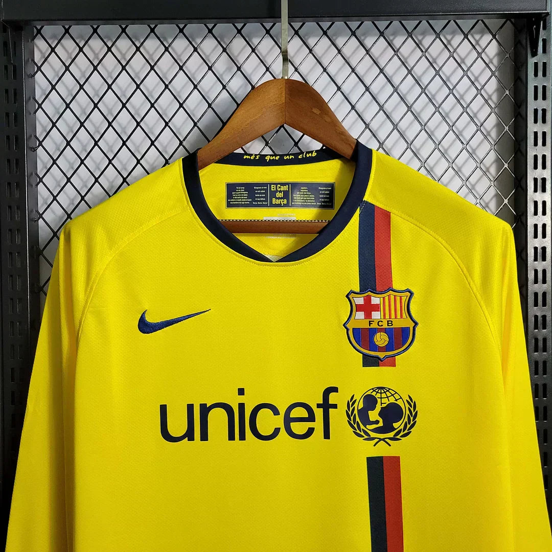 2008-2009 Retro Barcelona Visitante Manga Larga