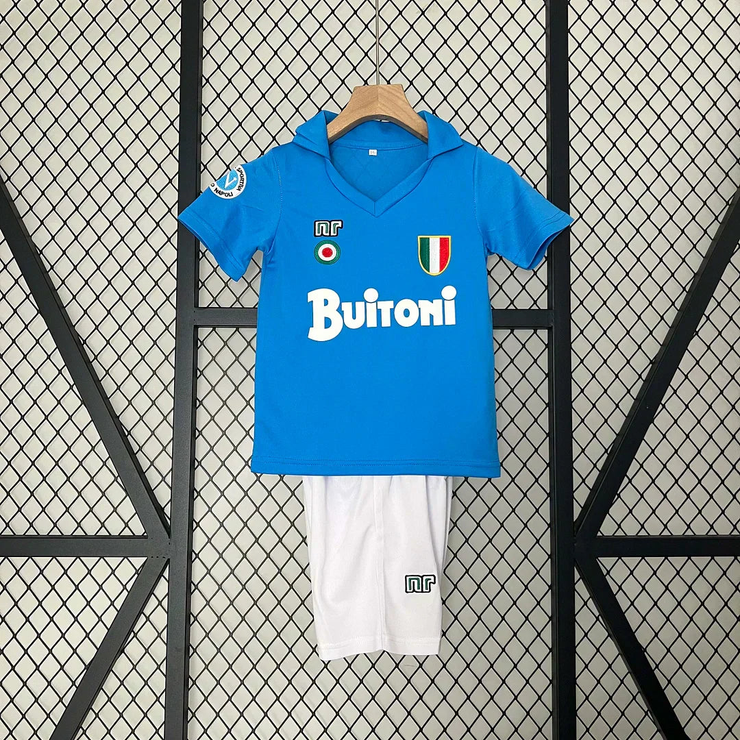 1987/1988 Retro Napoli Local Kit Talla Niño