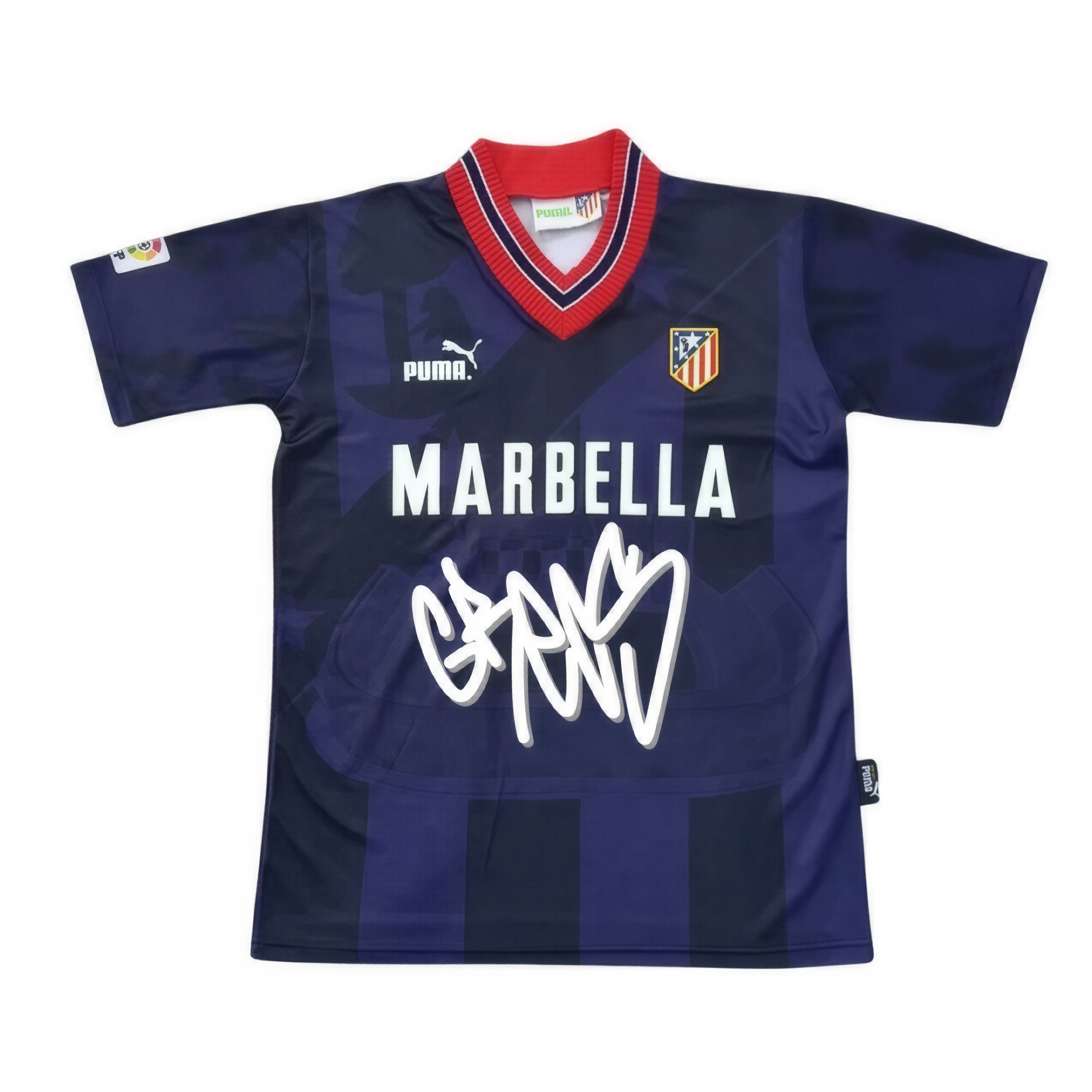 El Grecas x Atlético camiseta