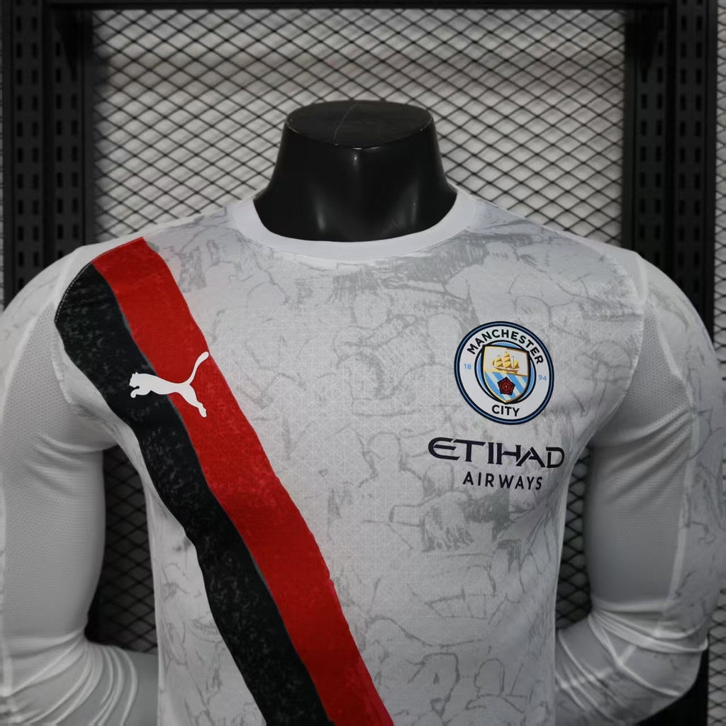 2025/2026 Manchester City Visitante Manga Larga
