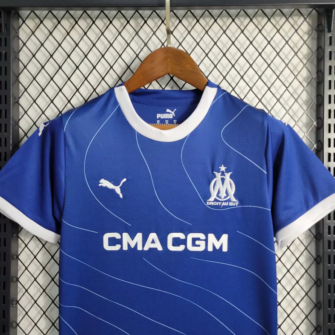 2023/2024 Olympique de Marseille Visitante Kit Talla Niño