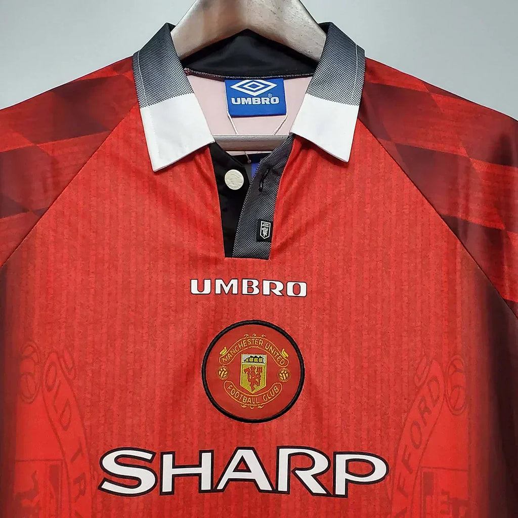 1996/1998 Retro Manchester United Local Manga Larga