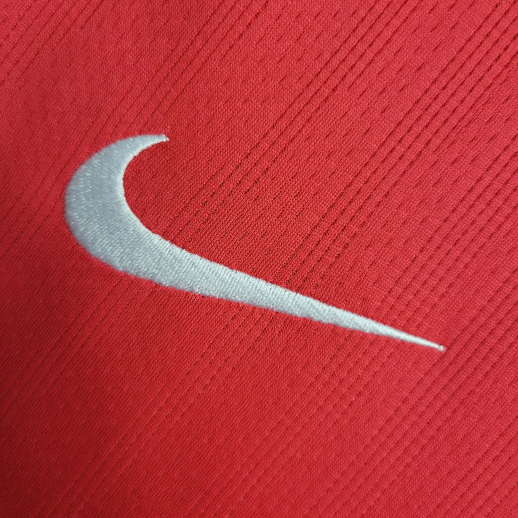 Manchester United Retro 2007-2008 Local Kit Manga Larga