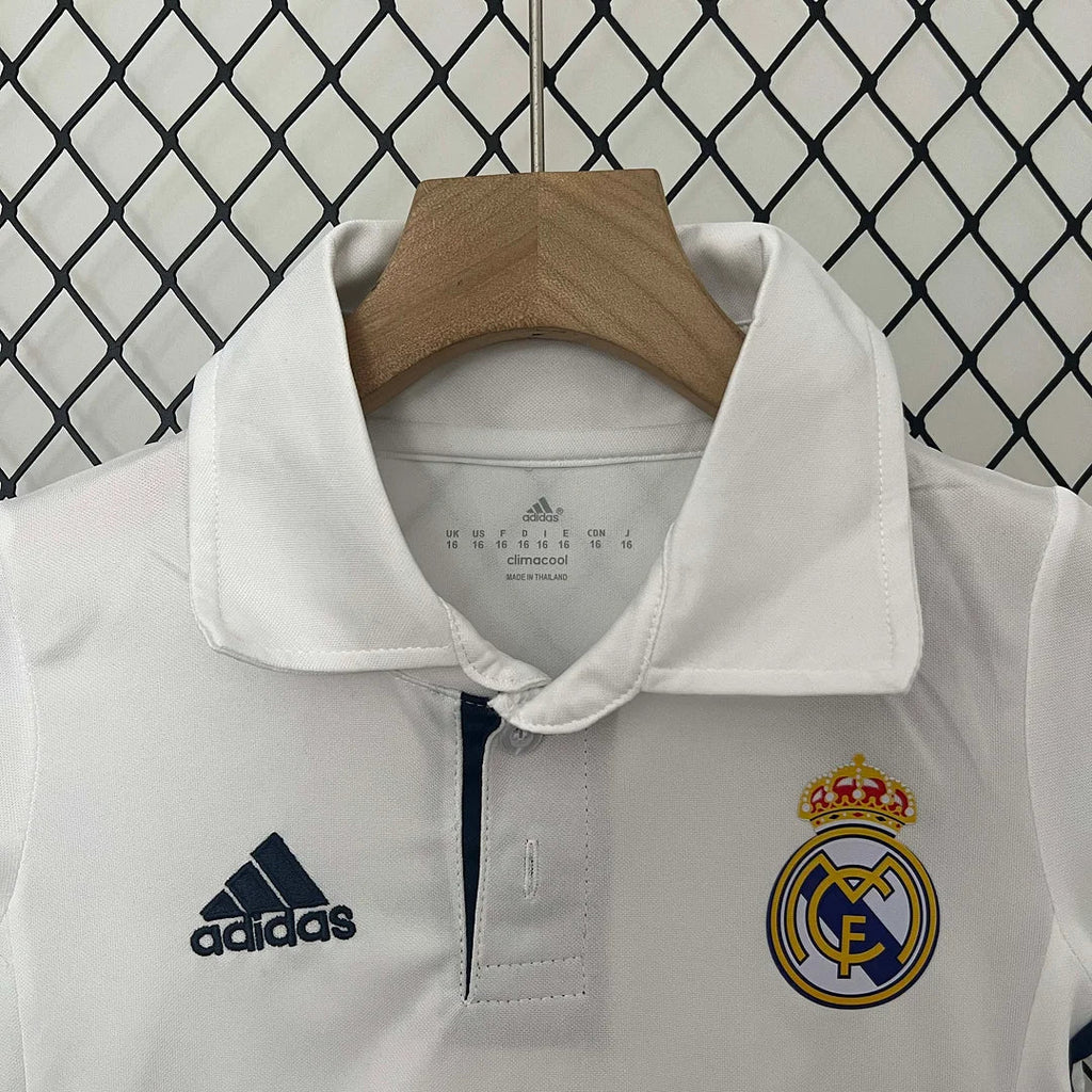 2016/2017 Retro Real Madrid Local Kit Talla Niño