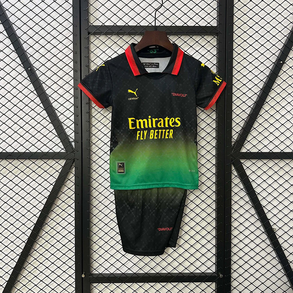 2024/2025 AC Milan X Off White Edición Especial Talla Niño