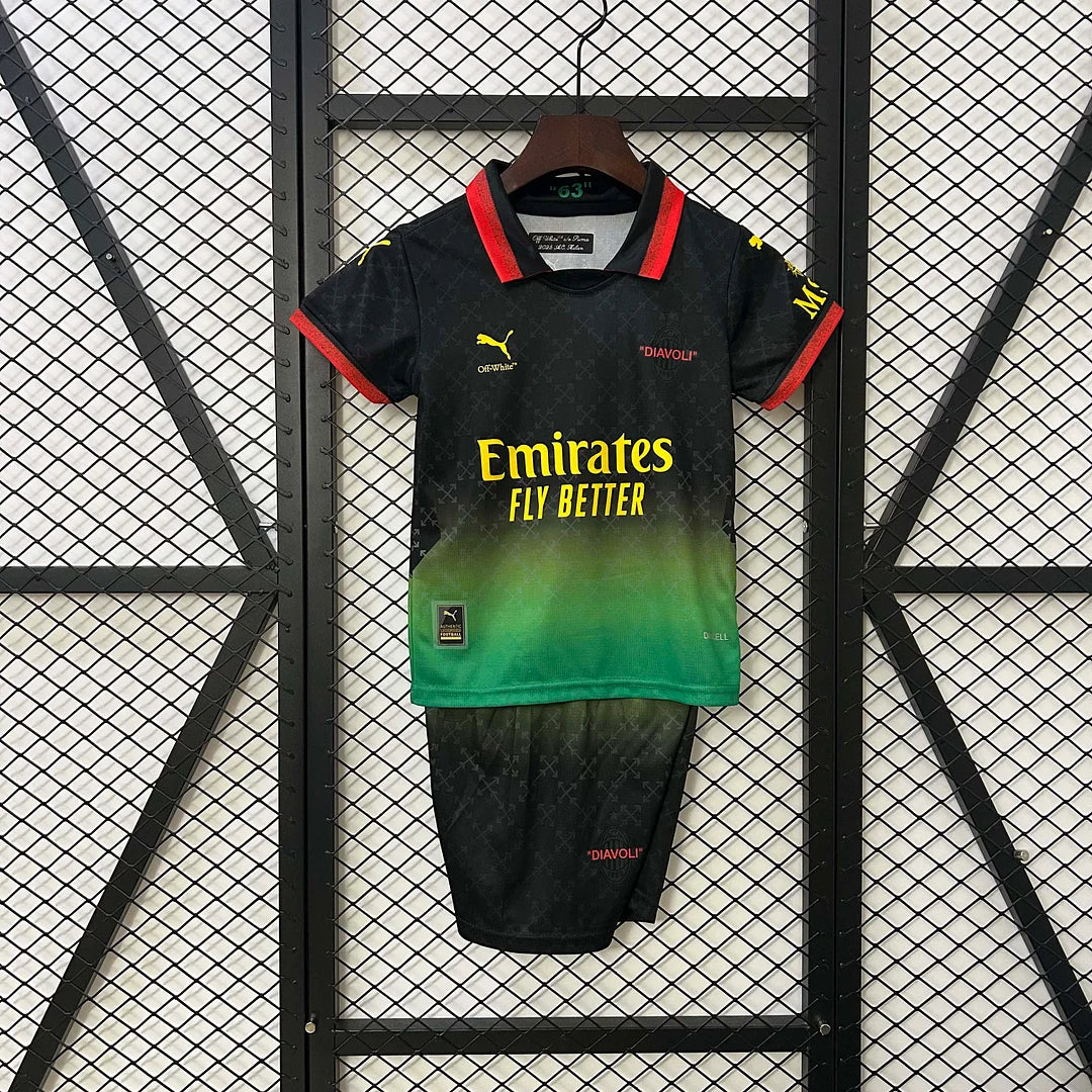 2024/2025 AC Milan X Off White Edición Especial Talla Niño