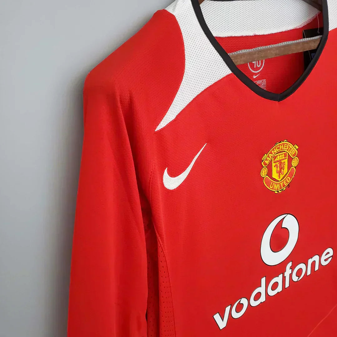 2004/2006 Manchester United Home Maglia Maniche Lunghe