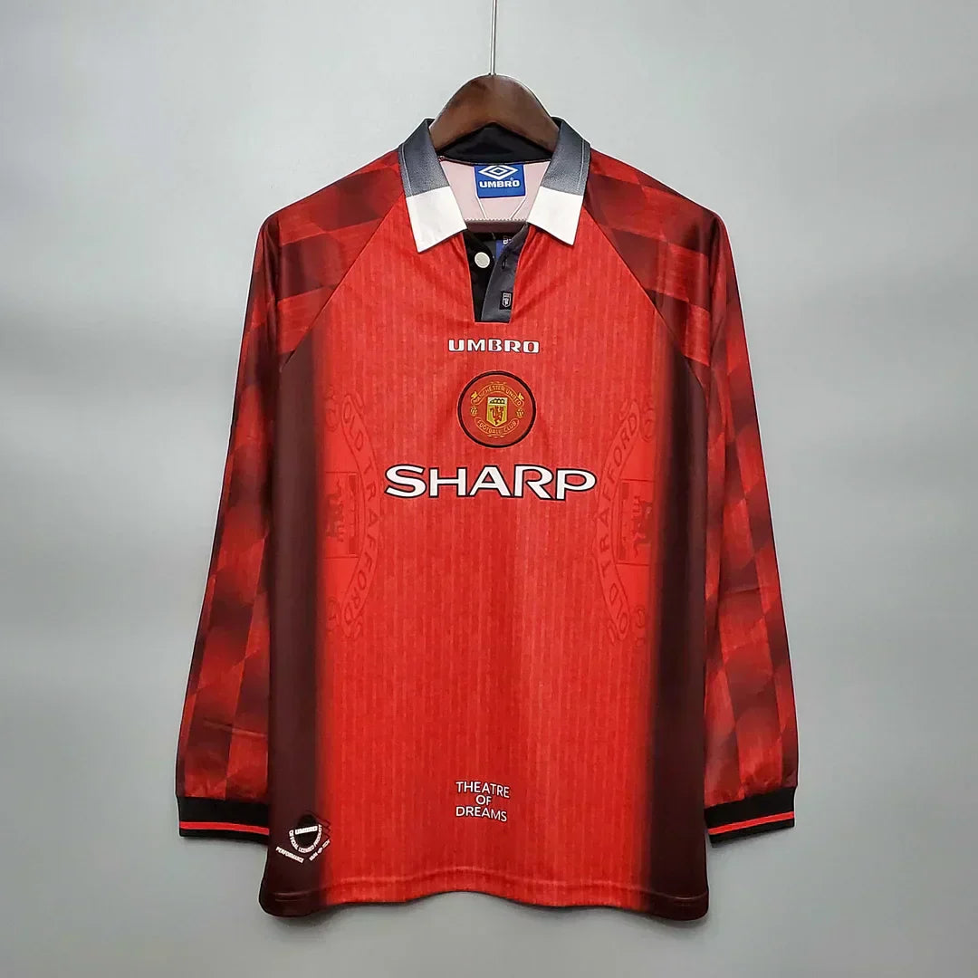 1996/1998 Retro Manchester United Local Manga Larga