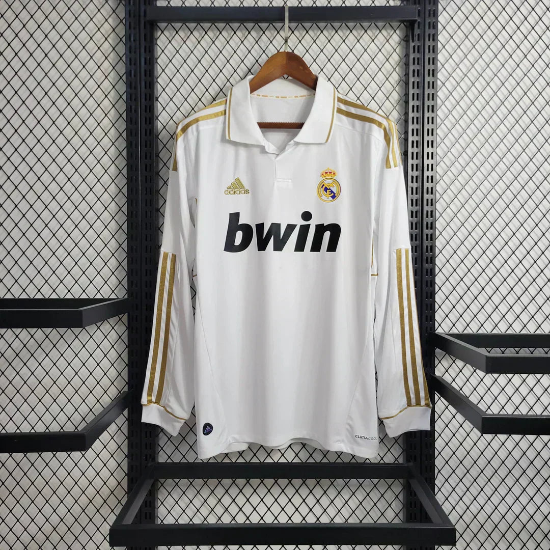2011/2012 Retro Real Madrid Local Manga Larga