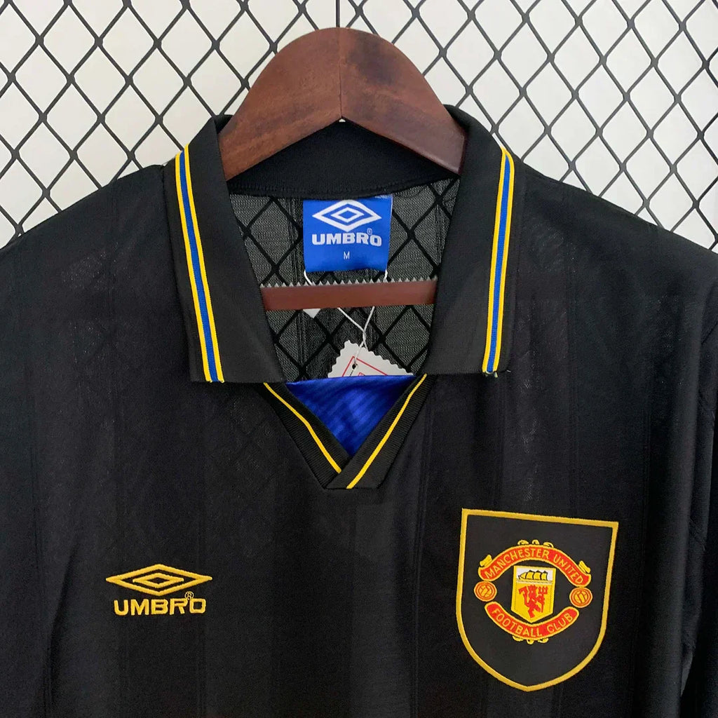 1993/1995 Retro Manchester United Visitante Manga Larga